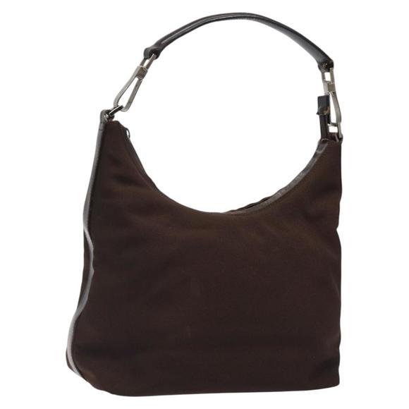 GUCCI Shoulder Bag Canvas Brown Silver 000 0602 Auth bs25255 - Picture 1 of 16